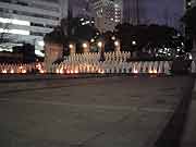 阪神淡路大震災1.17のつどい準備(中央区・東遊園地 2004年1月16日)