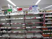 スーパーマーケットでは品不足(埼玉県新座市 2011年3月15日)